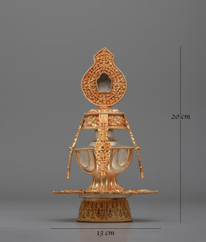 Buddhist Ritual Long Life Vase | Tibetan Ayur Kalasha Long Life & Auspicious Energy | Handcrafted Tibetan Tsebum Vase