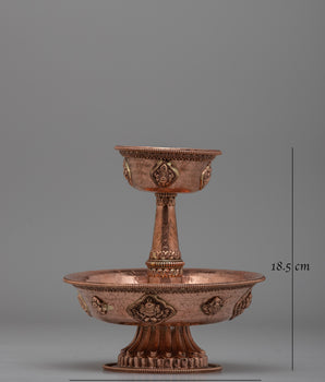 Traditional Buddhist Offering Serkyem | Handcrafted Sacred Tool for Spiritual Ceremonies