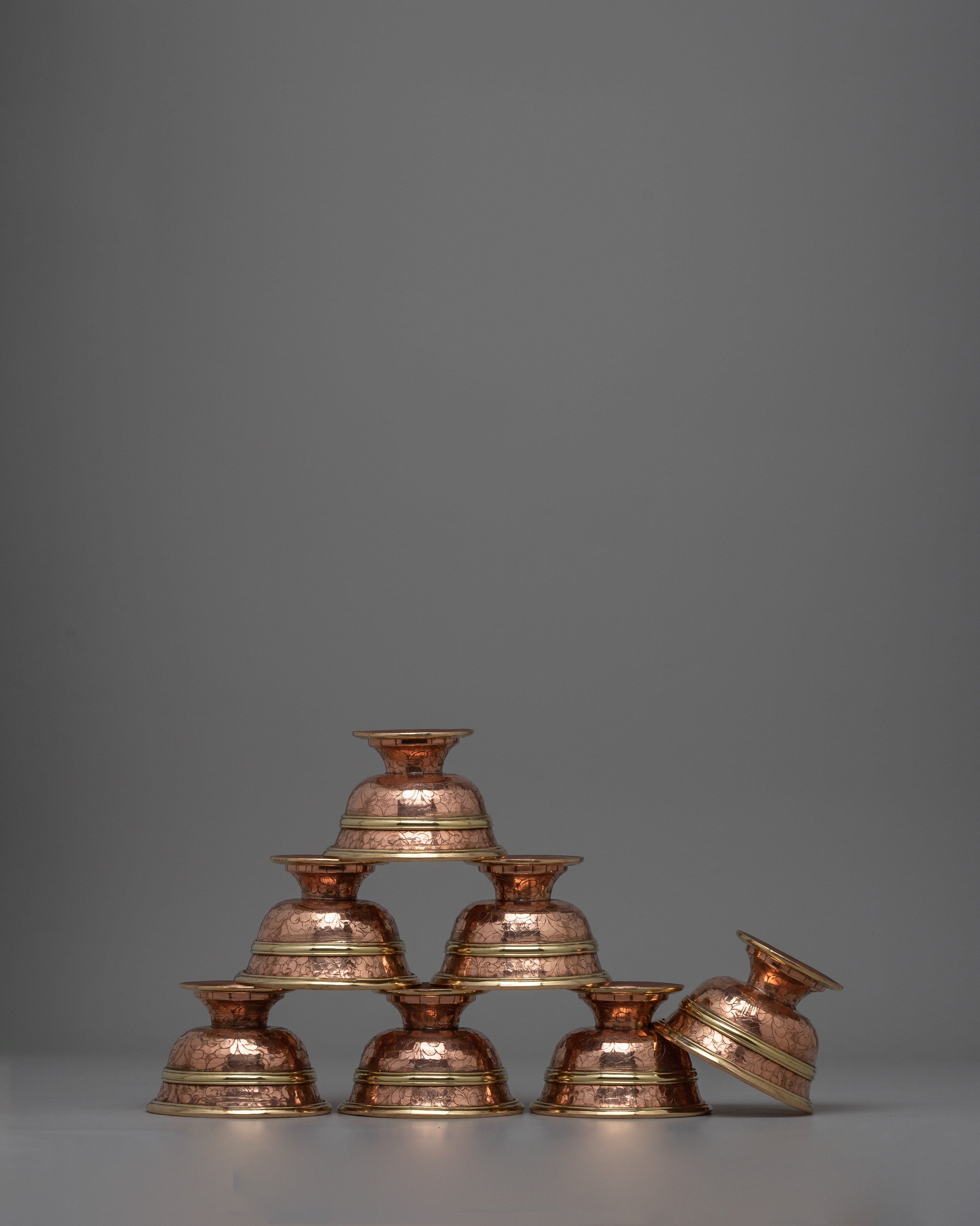 Sacred Buddhist Water Offering Bowl Set |  Sacred Tools for Purity and Devotion