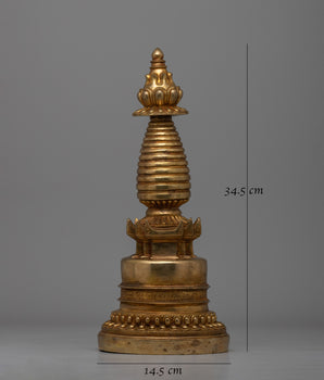 Traditional Kadampa Buddhist Stupa | Tibetan Buddhist Symbol for Spiritual Growth