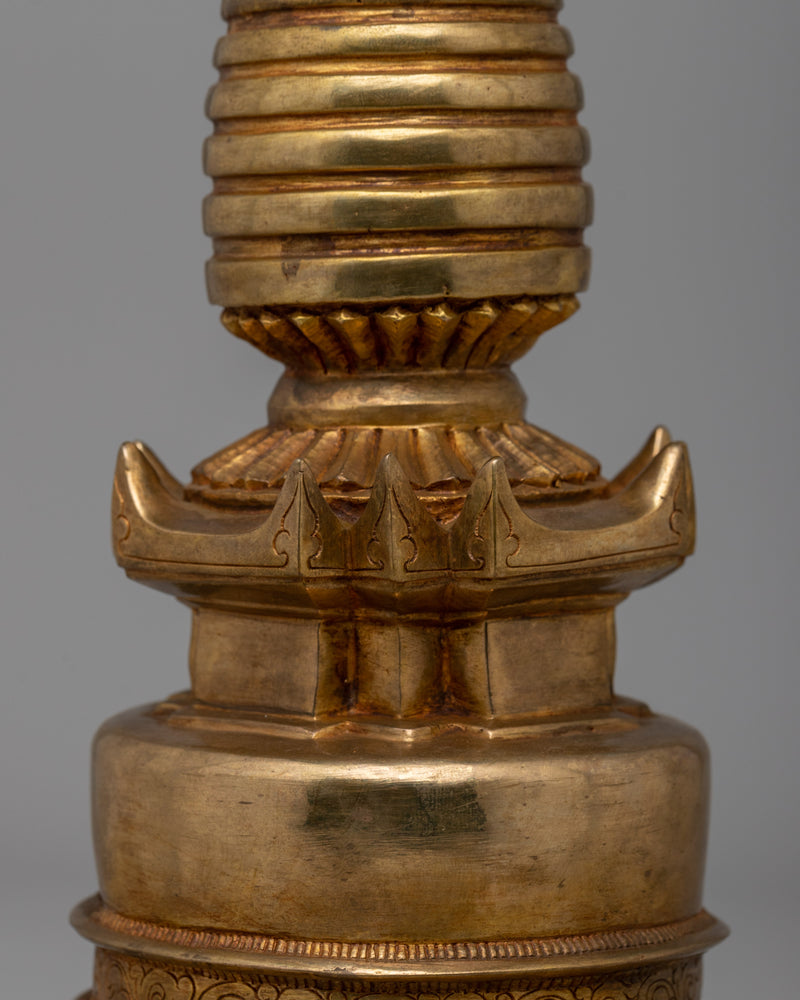 Traditional Kadampa Buddhist Stupa | Tibetan Buddhist Symbol for Spiritual Growth