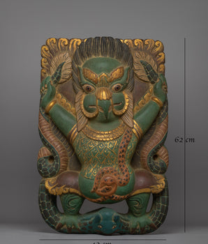 Buddhist Religious Garuda Wall Decor | Traditional Artwork for Blessings and Harmony