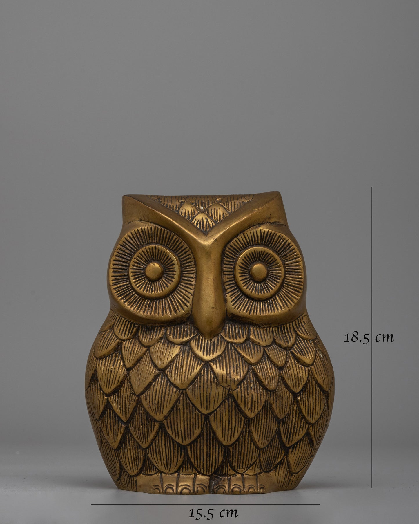 Handcrafted Brass Body Owl Figurine | Symbolizing Wisdom and Prosperity