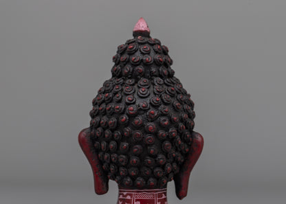 Elevate Your Decor With Red Buddha Head | Spiritual Decor for Meditation & Zen Spaces