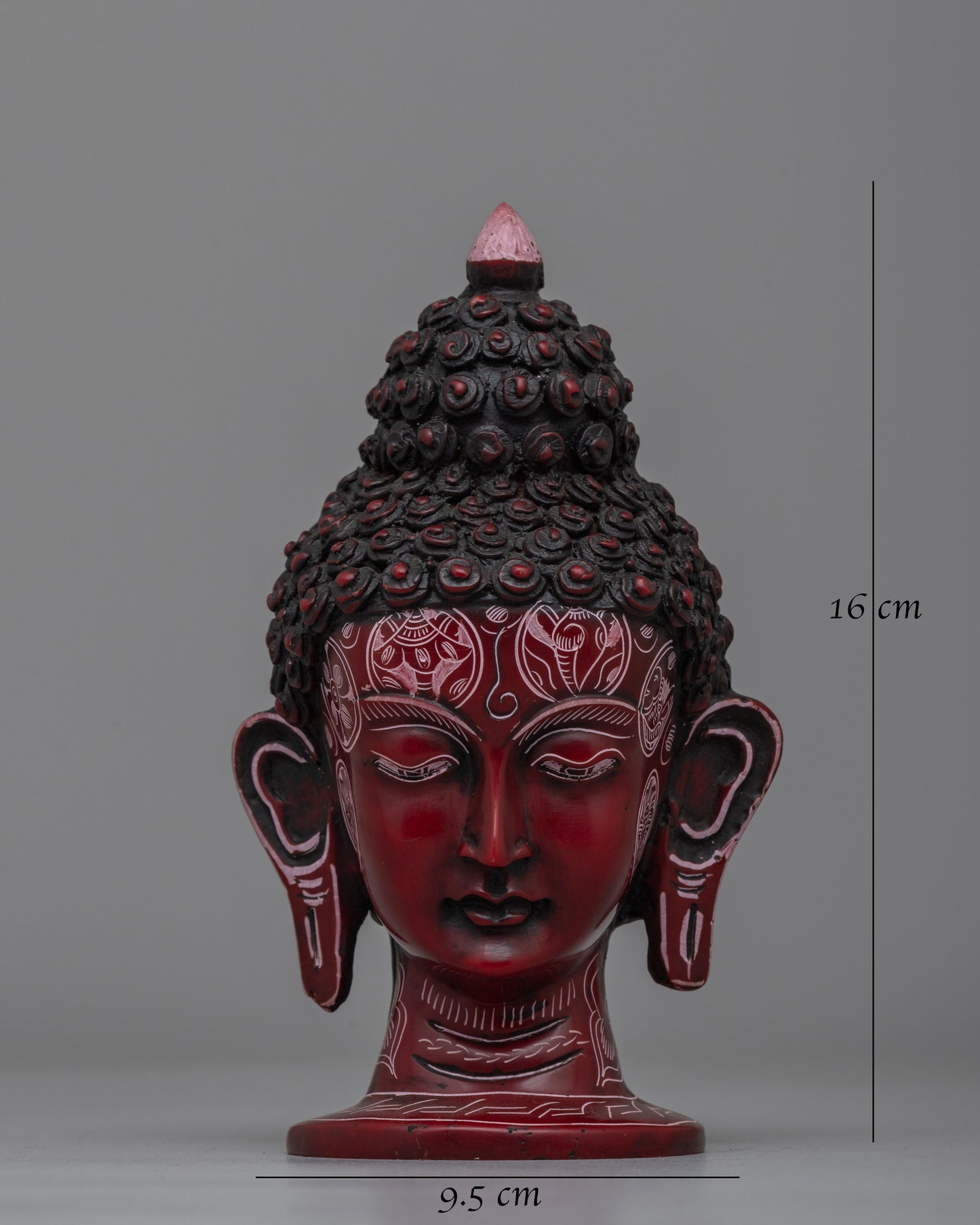 Elevate Your Decor With Red Buddha Head | Spiritual Decor for Meditation & Zen Spaces