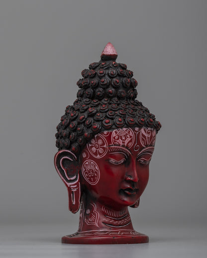 Elevate Your Decor With Red Buddha Head | Spiritual Decor for Meditation & Zen Spaces