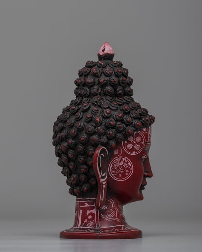 Elevate Your Decor With Red Buddha Head | Spiritual Decor for Meditation & Zen Spaces