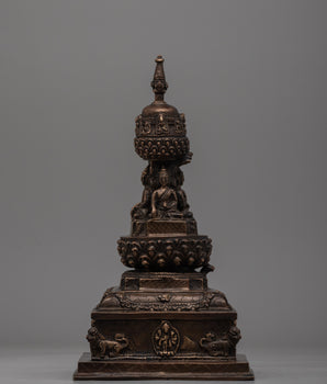  Handmade Tibetan Brass Stupa