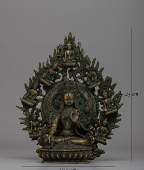 Tibetan White Tara Buddhist Statue | Symbol of Purity and Wisdom for Altar and Rituals