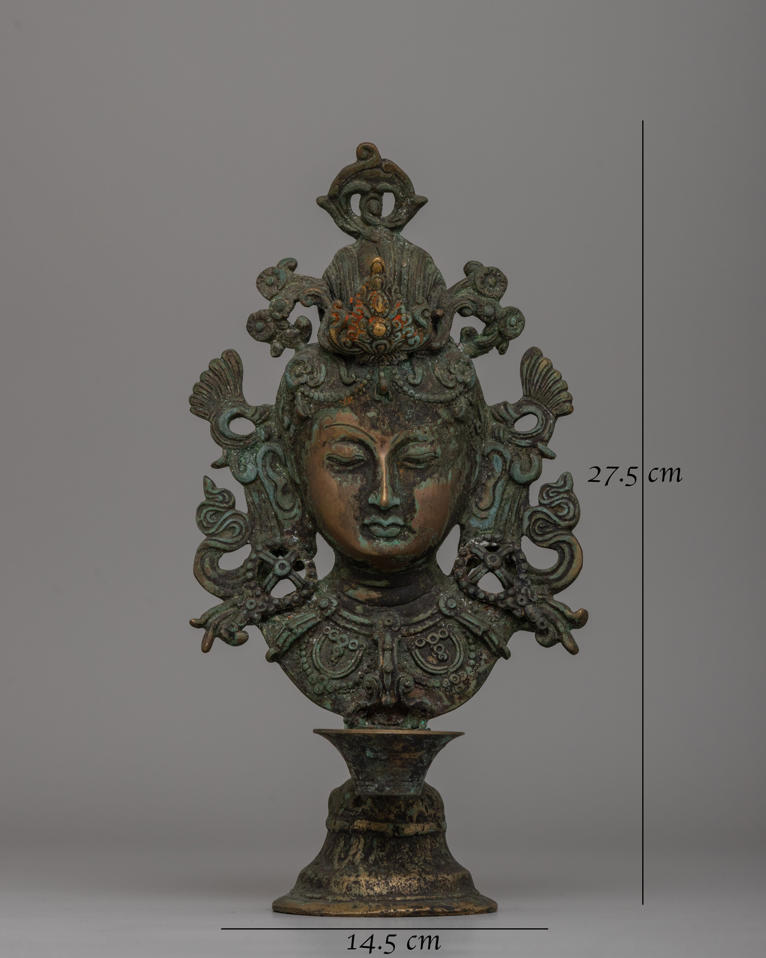 Traditional Tibetan Buddhist Tara Oil Lamp | Spiritual Light for Meditation and Protection