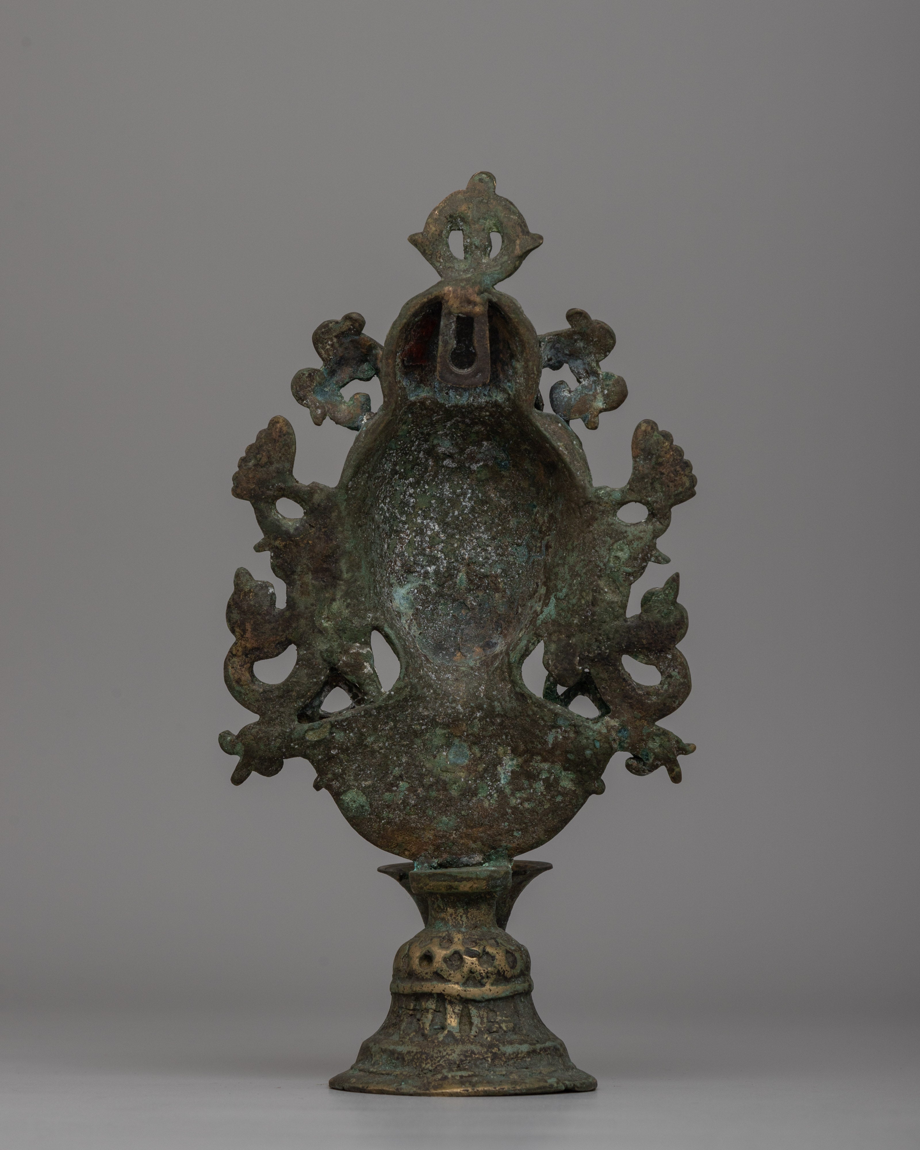 Traditional Tibetan Buddhist Tara Oil Lamp | Spiritual Light for Meditation and Protection