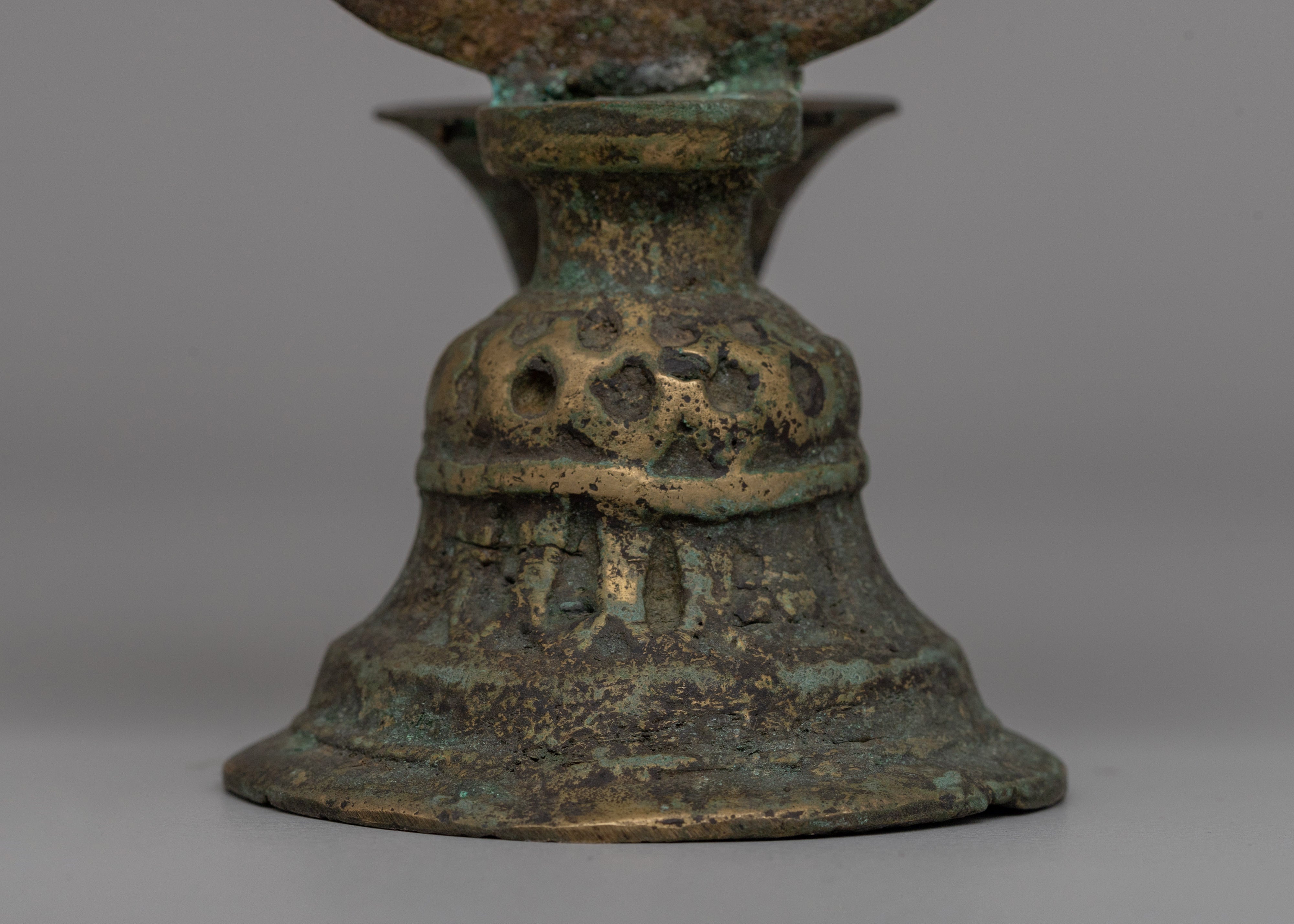 Traditional Tibetan Buddhist Tara Oil Lamp | Spiritual Light for Meditation and Protection