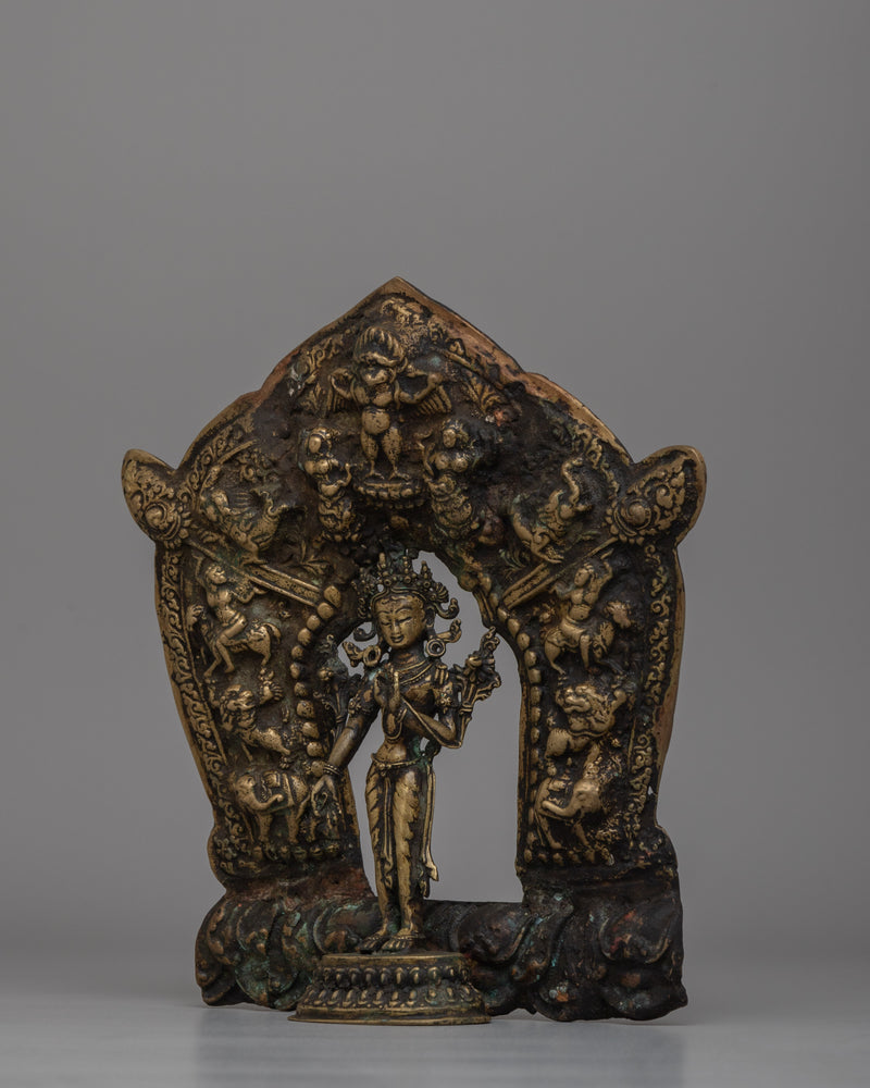 Traditional Buddhist Standing Tara Statue | Symbol of Healing, Compassion, and Wisdom