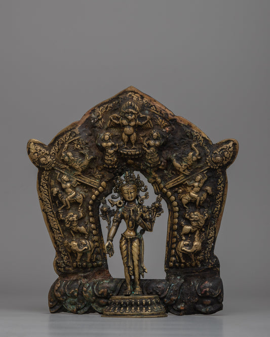 Traditional Buddhist Standing Tara Statue 