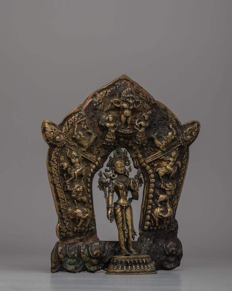 Traditional Buddhist Standing Tara Statue | Symbol of Healing, Compassion, and Wisdom