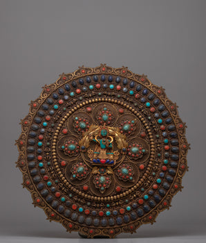 Handcrafted Manjushri Metal Thangka