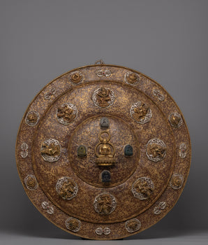 Tibetan Metal Thangka Wall Hanging | Copper Body with Intricate Detailing