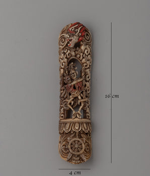 Hand-Carved Buffalo Bone Citipati | Symbol of Impermanence