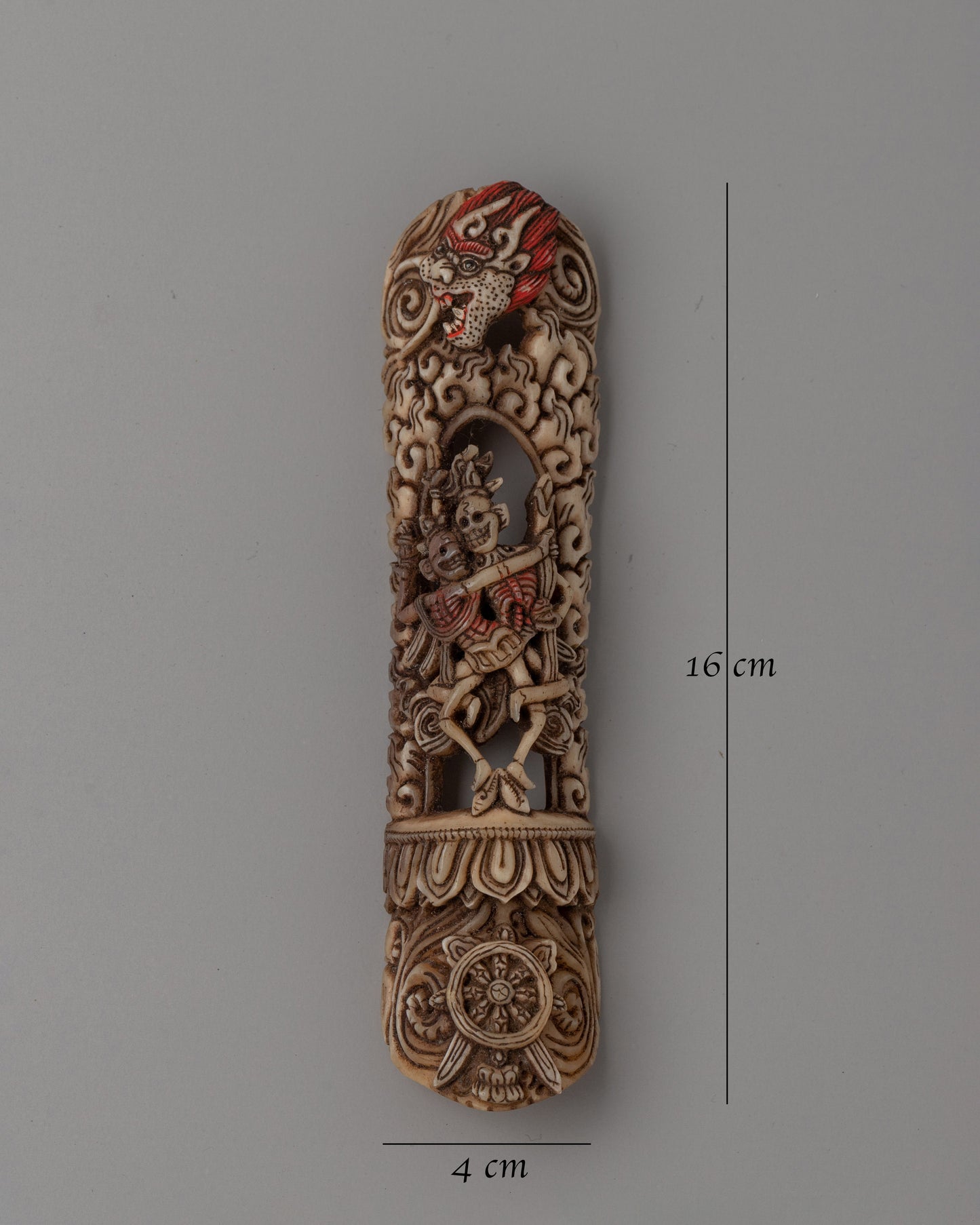 Hand-Carved Buffalo Bone Citipati | Symbol of Impermanence