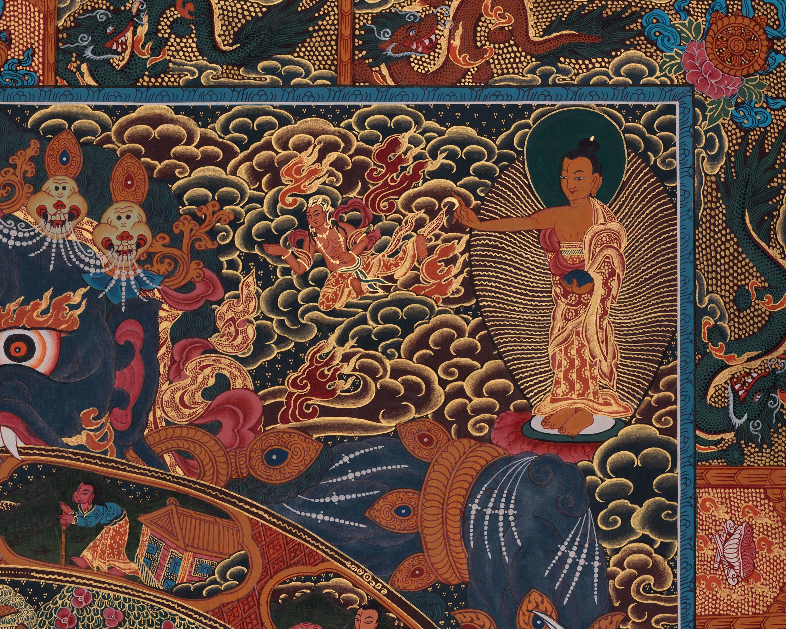 Wheel of Life Buddhist Artwork | Symbolizing Buddha’s Teachings