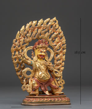 Golden Vajrapani Statue: The Protector of Buddha