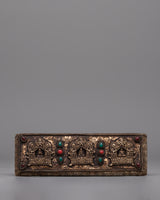 Handcrafted Gold-Plated Tibetan Book Cover