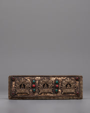 Handcrafted Gold-Plated Tibetan Book Cover