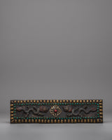 Handcrafted Tibetan Book Cover with Dragon Motif