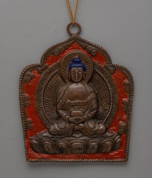 Handcrafted Oxidized Brass Buddha Locket 