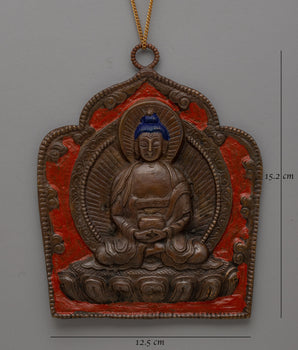 Handcrafted Oxidized Brass Buddha Locket | Perfect spiritual jewelry