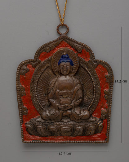 Handcrafted Oxidized Brass Buddha Locket | Perfect spiritual jewelry