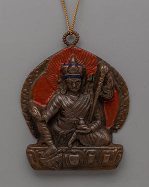 Oxidized Brass Guru Rinpoche Locket