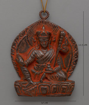 Sacred Buddhist Brass Guru Rinpoche Locket | Ideal for Spiritual Devotion and Mindfulness