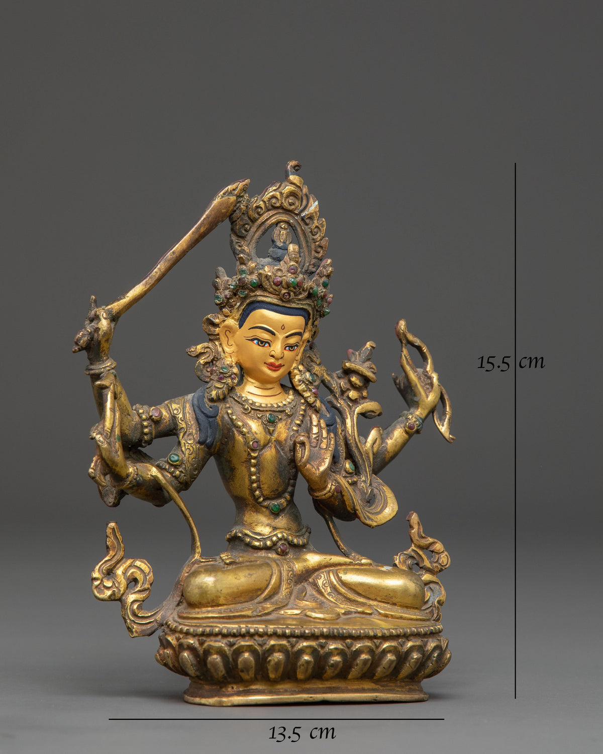 Handmade Maha Manjushri Statue of Wisdom 