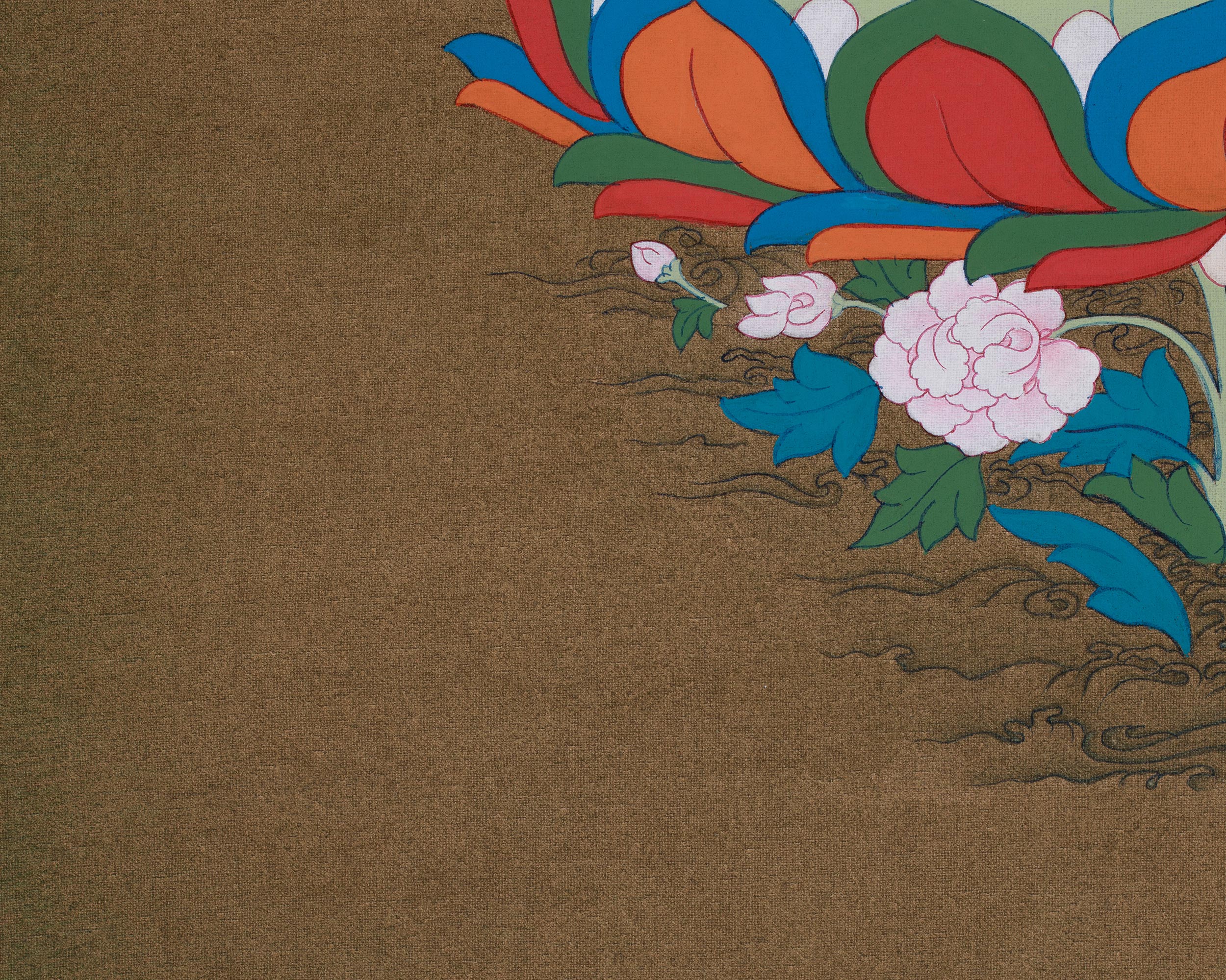 Female Deity Artwork | White Tara, the Goddess of Compassion and Longevity