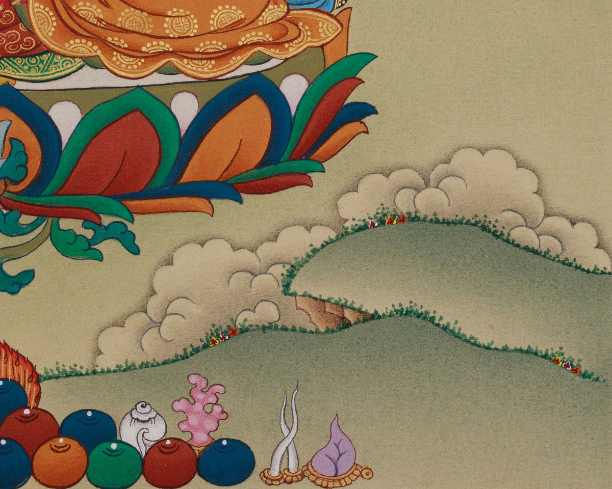 Vajrayana Deity Red Tara Thangka | Tibetan Deity of Compassionate Power