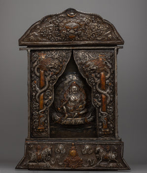 Hand-Carved Gold-Polished Iron Wall Hanging
