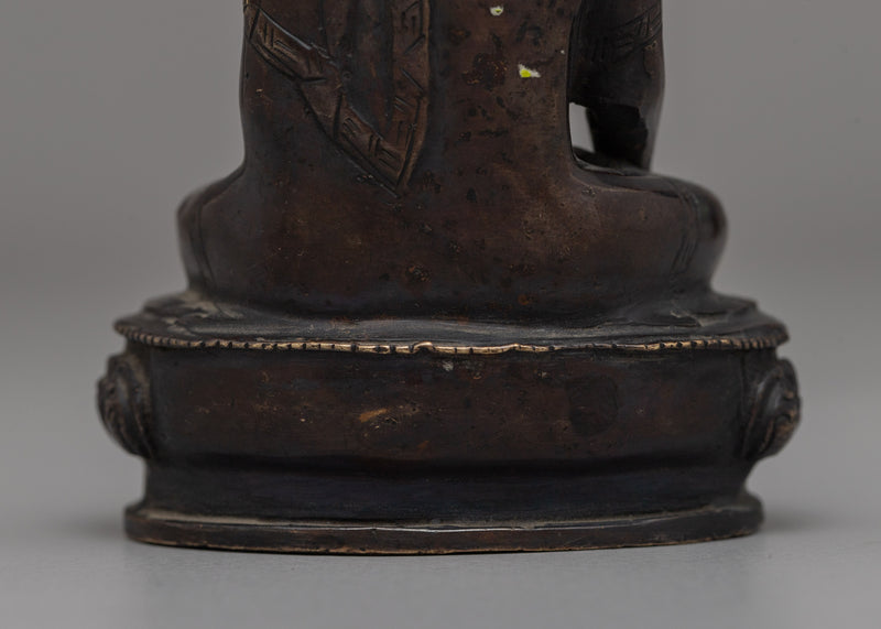 Oxidized Copper Shakyamuni Buddha Statue | A Symbol of Enlightenment and Serenity