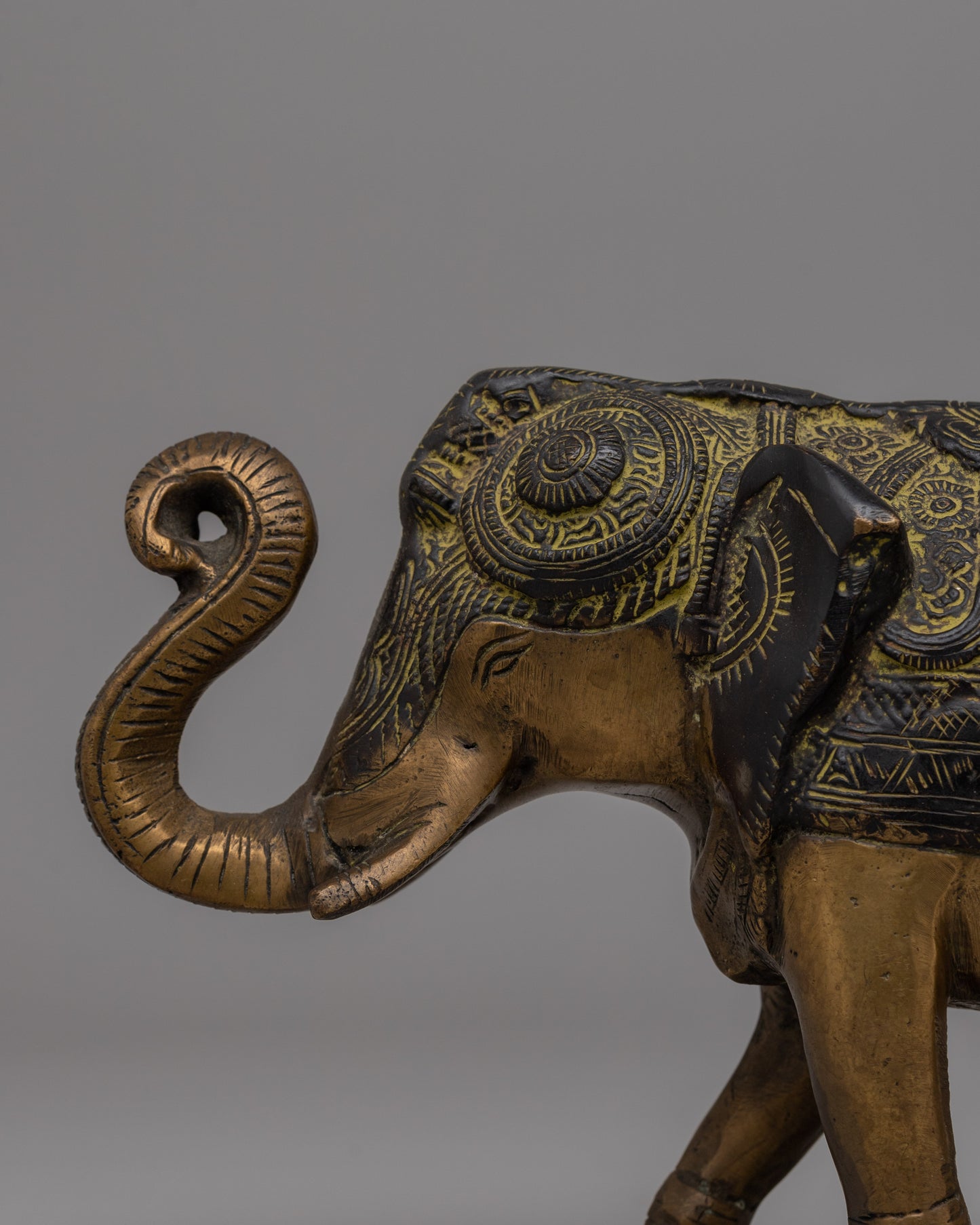 Brass Elephant Figurines | Symbol of Strength and Wisdom