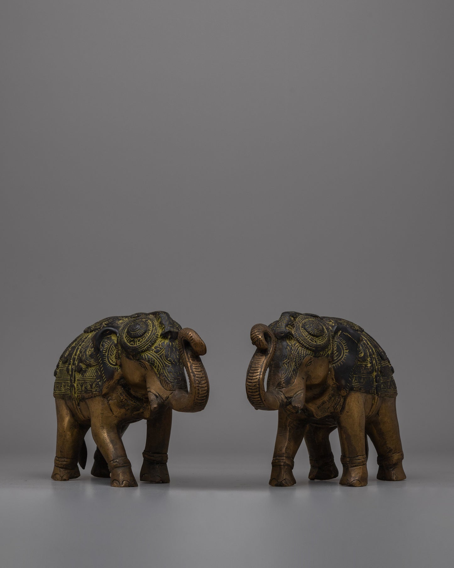 Brass Elephant Figurines | Symbol of Strength and Wisdom