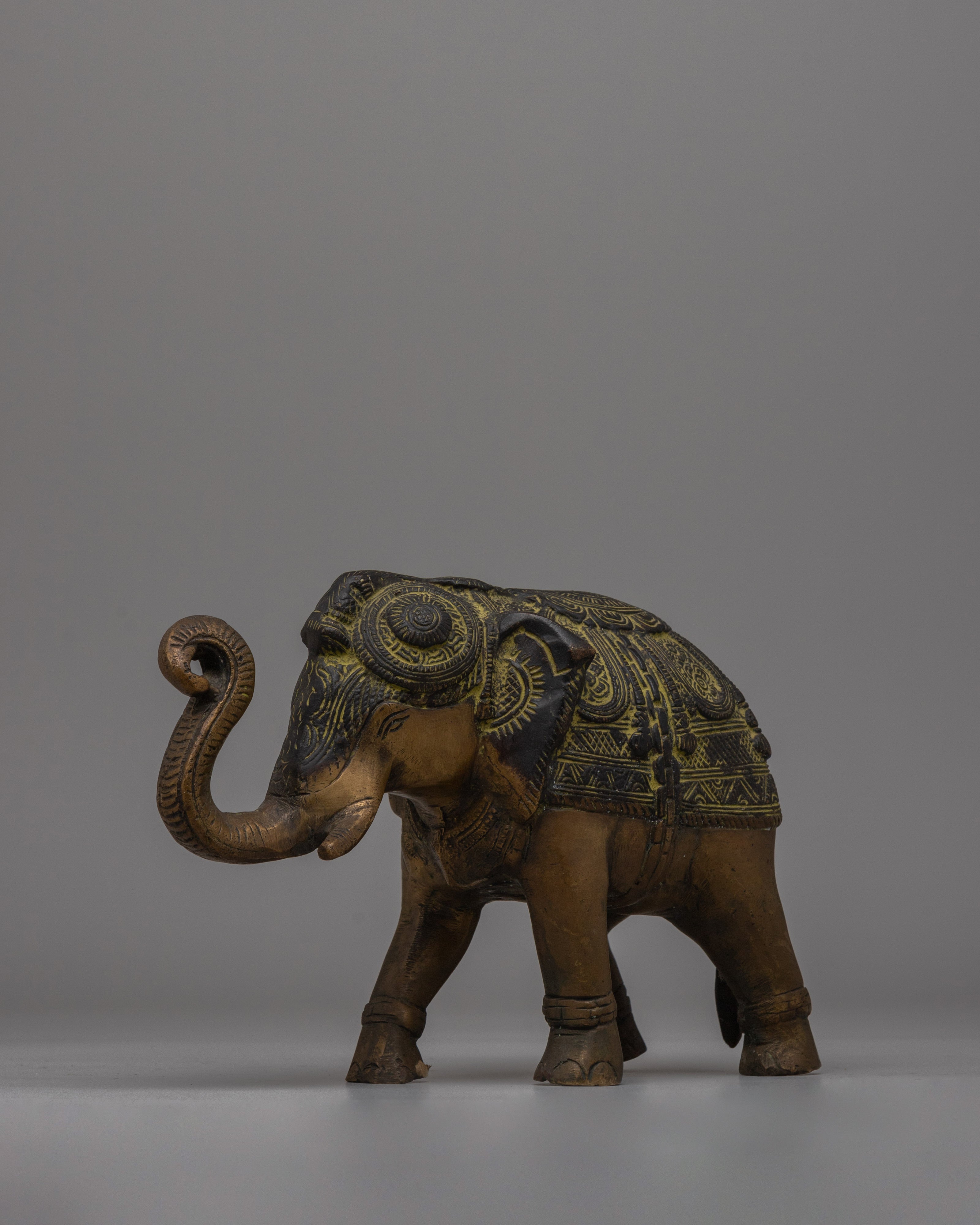 Brass Elephant Figurines | Symbol of Strength and Wisdom