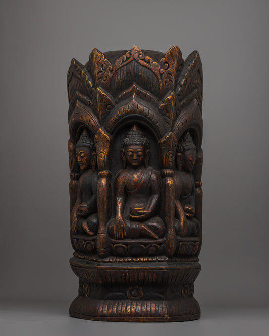 Handcrafted Shakyamuni Buddha Brass Statue