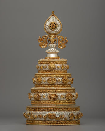Silver and Gold-Plated Mandala