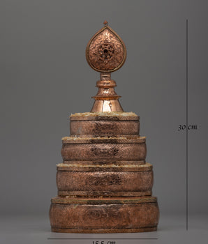 An Exquisite Copper Mandala Offering Set | Traditional TibetanCopper Mandala
