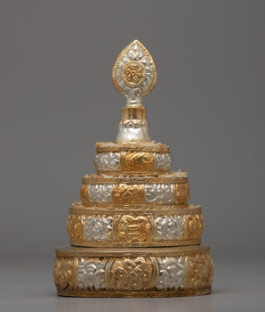 Gold & Silver-Plated Mandala Offering Set 