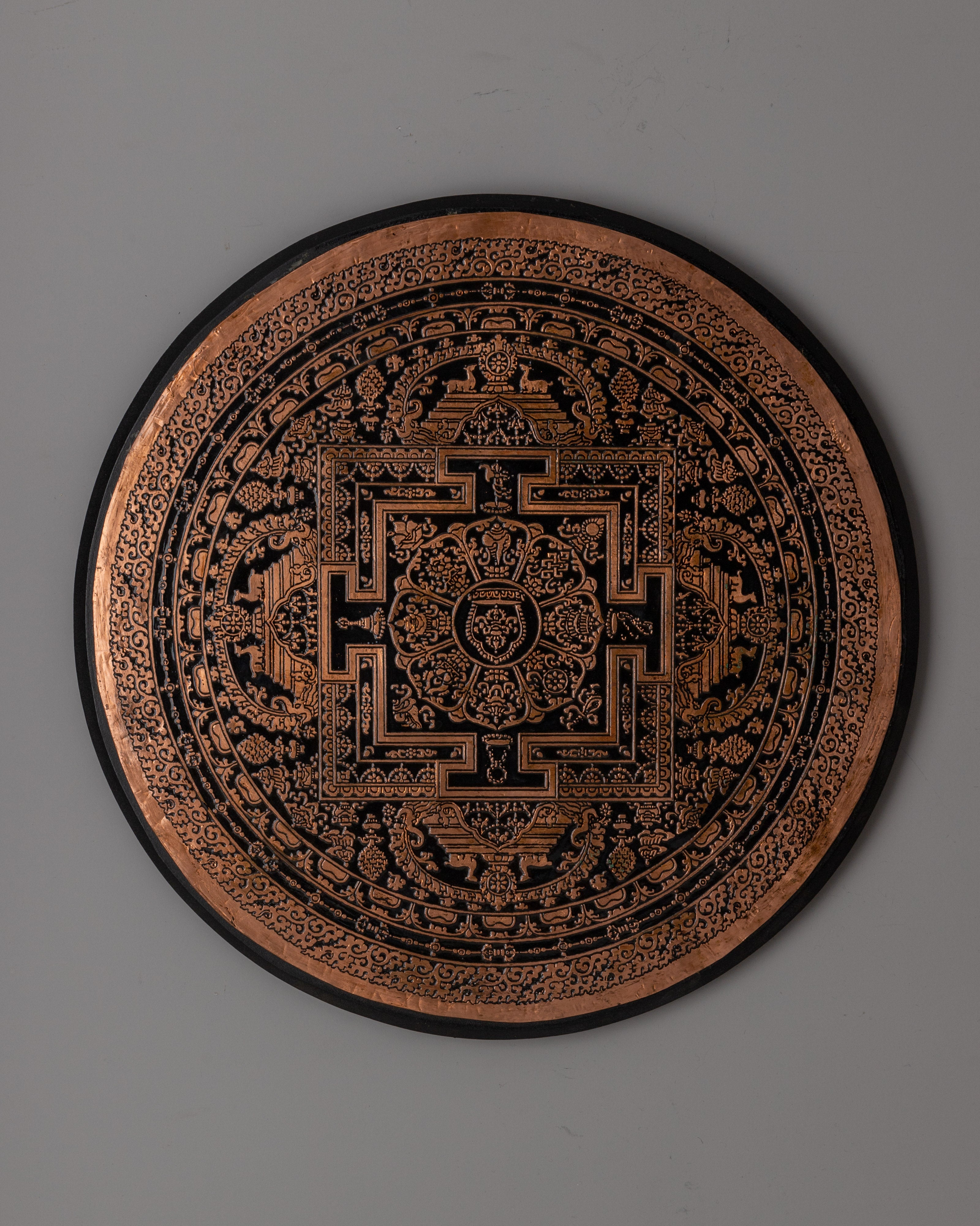Copper Mandala Wall Hanging | Spiritual Art for Sacred Décor