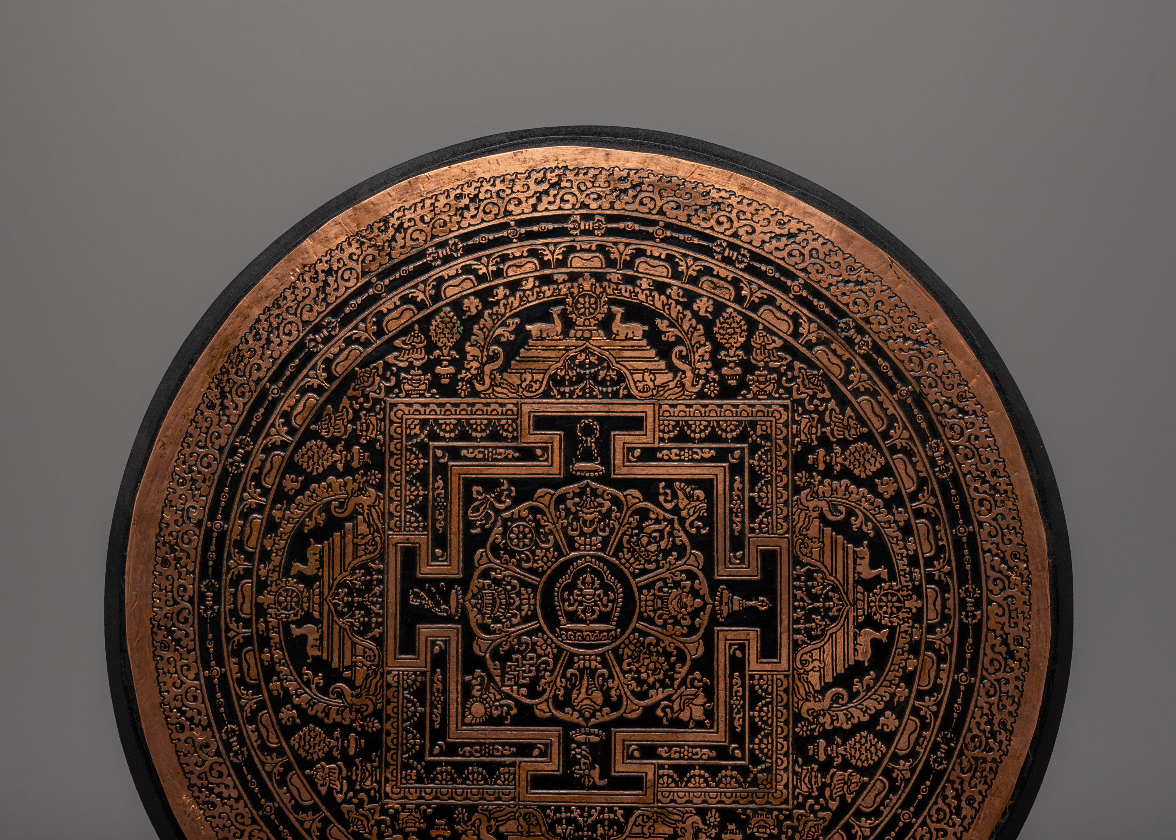 Copper Mandala Wall Hanging | Spiritual Art for Sacred Décor