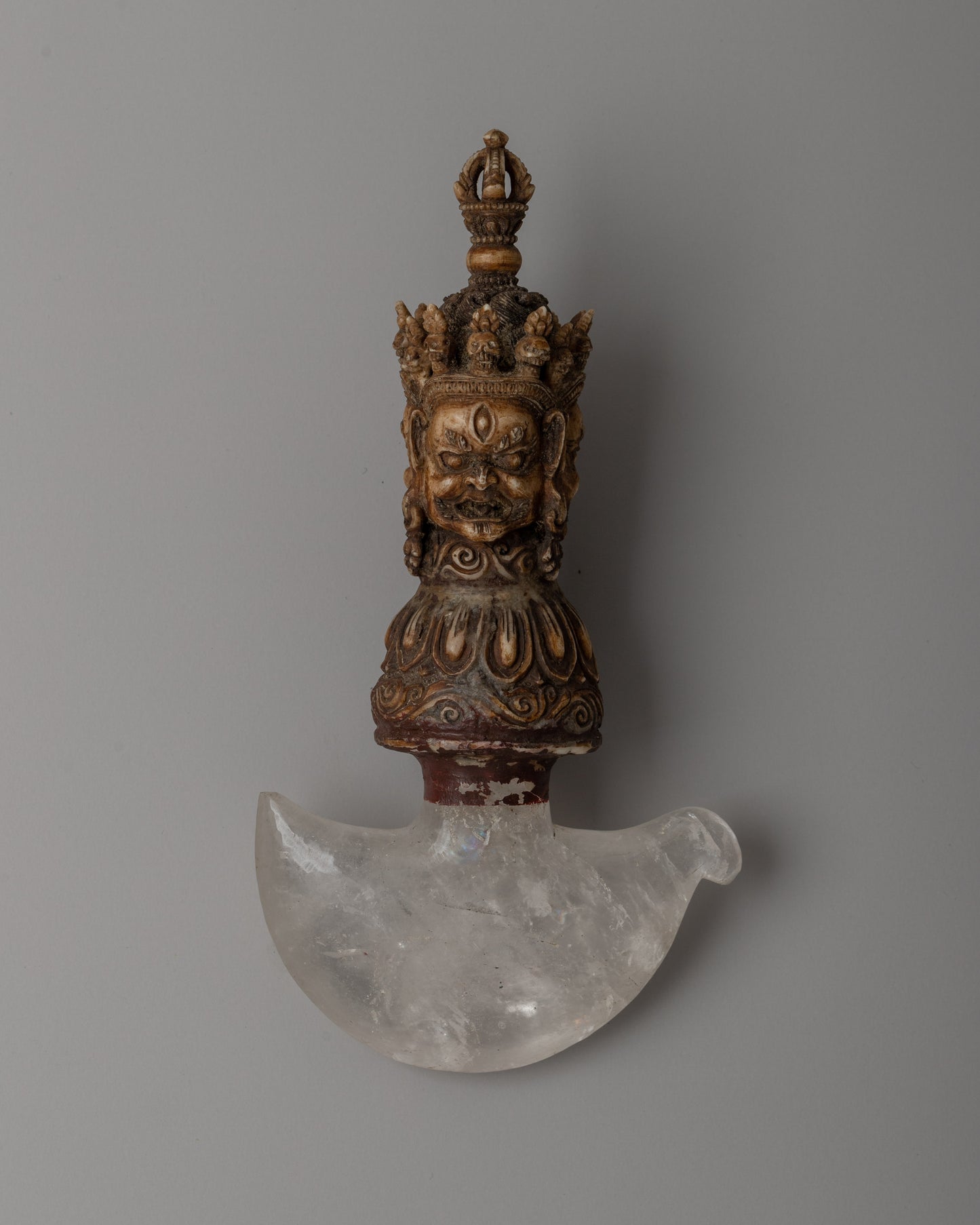 Hand-Carved Crystal Kartika Knife