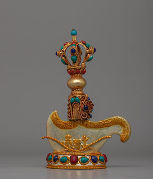 Gold-Plated Tibetan Kartika Knife 