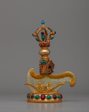 Gold-Plated Tibetan Kartika Knife